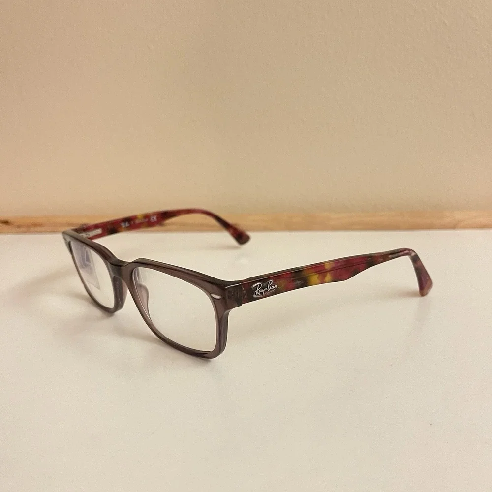 Ray-Ban RB5228-5628‎ 51-18 135 Polished Brown Square Full Rim Eyeglasses Frame